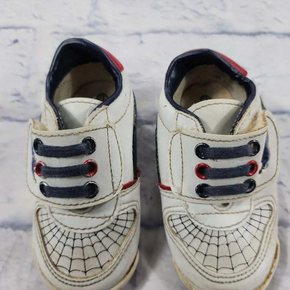 Marvel Spider Man 1988 Toddler Shoes SIZE 3 Collector Rare VINTAGE